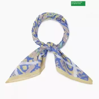 Benetton Benetton Petite Square Pattern Scarf Bcmfa1511 GN_green/OS