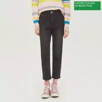 Benetton Benetton Pocket Point Straight Fit Denim Pants Badpa3411 Bk blacks/42