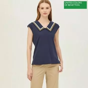 Футболка без рукавов с матросским воротником BeneTTon BeneTTon baTsf3241 Ny navy/42