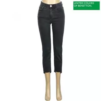 Benetton Benetton Solid Straight Denim Pants Badpa4161 Lg light gray/42