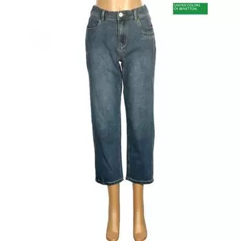 Benetton Benetton Space Waffen Baggy Denim Pants Badpa7461 In Indigo/42