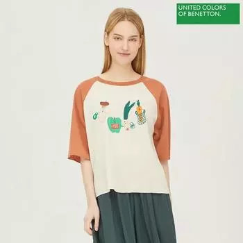 Benetton Benetton Tukata Реглан Цвет Вязаный Bakp52331 Br Braun/OS