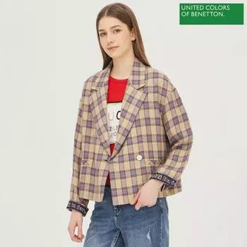 Benetton Benetton Viva Check Jacket Bajk50231 Mu Multi/42