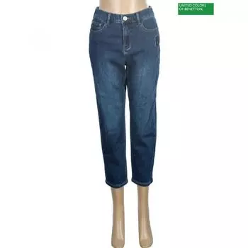 Брюки мешковатые из денима Benetton Benetton Waffen Badpa9461 Ny navy/44