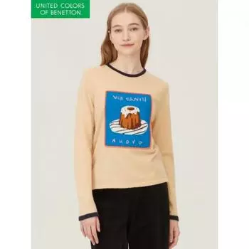 Benetton Cake Patch Knit Bakp72361 BE/OS