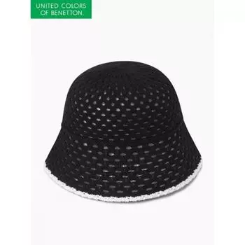 Benetton Cotton Hole Bucket Hat Bccpa8431 BK/OS