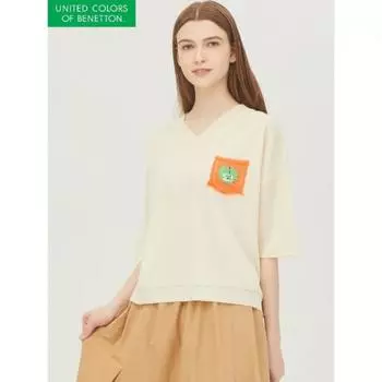 Benetton Croce Neon Карманный трикотаж Bakpb2431 IV/OS