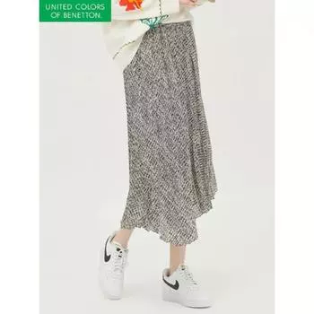 Benetton Danes Damian Pleated Skirt Bask02311 BK/42