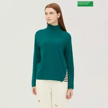 Benetton Holgarment Водолазка Трикотаж Bakp59361 Gn painted/OS