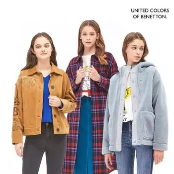 [benetTon] Осень-зима Верхняя одежда Джемпер Пальто и до 20 купонов hues/size