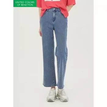Benetton Pocket Detail Straight Denim Pants Badpb1431 IN/42
