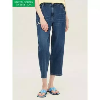 [benetton] Pocket Print Denim Pants Badpa7531 IN/42
