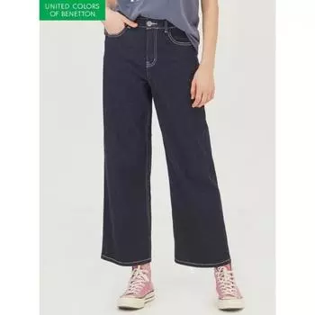 Benetton Span Long Uniform Denim Pants Badpa4441 IN/42