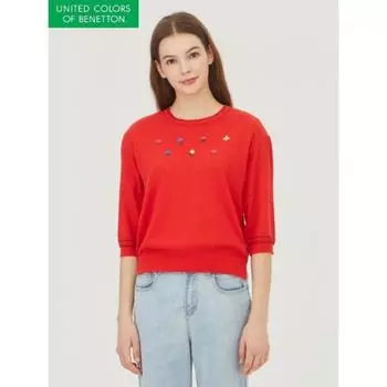 Benetton Squash Flower Вышивка Вязаный Bakp08341 RD/OS