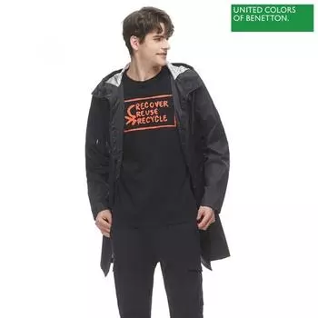 Benetton Средний капюшон с ветровкой 1s 281153gr8 100 100/L