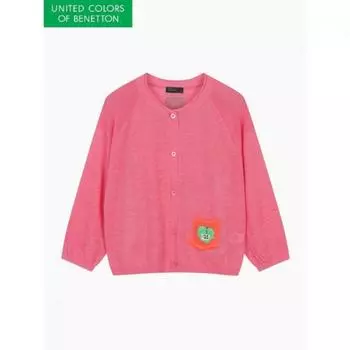 Benetton Tukata Карман Вышитый Вязаный Кардиган Bakca9431 PK/OS