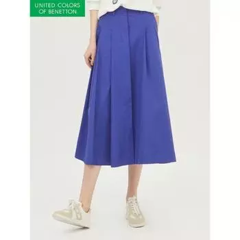 Benetton Two Tuck A Line Skirt bAsk06311 BG/42