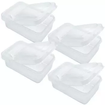 BenF Прозрачный Футляр для хранения фотокарт Flip K-Pop Фотокарта Органайзер для фотографий Пластиковый Чехол, 4 шт.