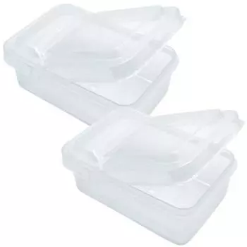 BenF Прозрачный ящик для хранения фотокарт Flip K-Pop фотокарт органайзер пластиковый чехол, 2 шт.