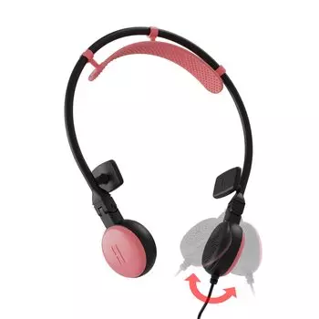 BENGDII Bee Headphones Maximum Comfort Ear Speaker Contactless Earphones Lightweight Open Ear Headset with Microphone Jack for Made in Korea Pink