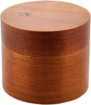 Bent Wappa round lunch box with mesh two-tiered AM-MJ487