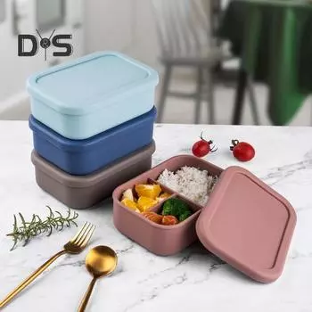 Bento Box Легко носить с собой, не легко деформируется пищевой однослойный многофункциональный контейнер для обеда для кемпинга L арбуз красный