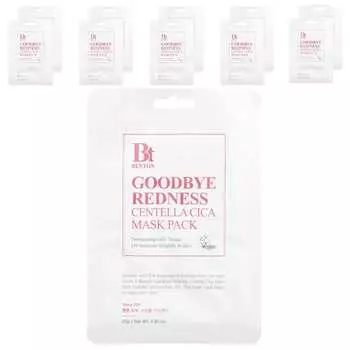 Benton, Goodbye Redness Centella Cica Beauty Mask Pack, 10 sheets, 23g (0.81oz) each