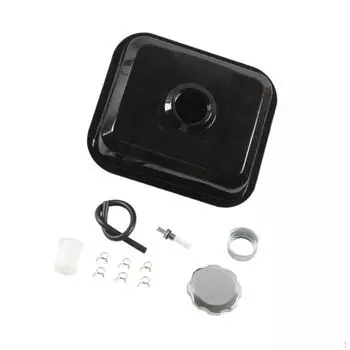 Бензобак мотоцикла объемом 0,8 галлона, двигатель и силовое оборудование, простая в установке сменная крышка из нержавеющей стали Style A