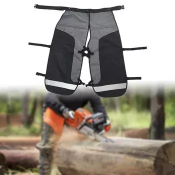 Бензопильные чапсы 9+2 слоя Плотник Мужчины Женщины Лесное хозяйство На открытом воздухе Регулируемый поясной ремень Цепная пила L