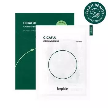 BePlain Cicaful Calming Mask 10 sheets,Korean mask pack