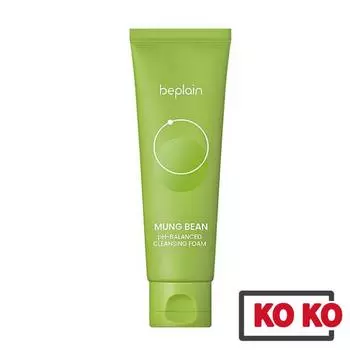[Beplain] pH-сбалансированная очищающая пенка с бобами мунг, 80 мл / Очищающее средство для лица 80ml x 1