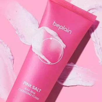 BEPLAIN Pink Salt AHA BHA Cleansing Foam