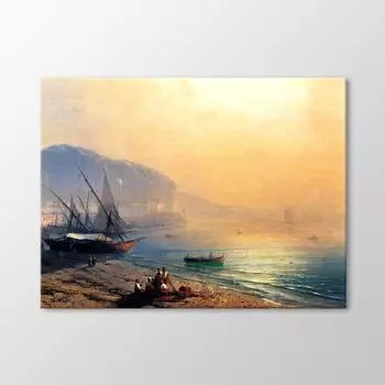 Берег моря, 1874 г. Живопись