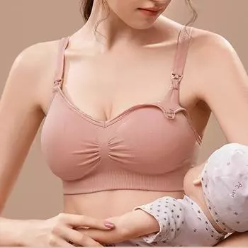 Беременные женщины без стального кольца с передней пряжкой, нижнее белье большого размера для кормления грудью, послеродовой регулируемый бюстгальтер, не допускающий пролития молока S