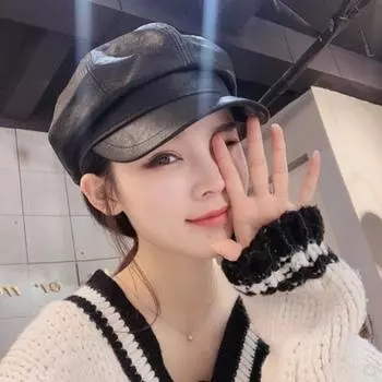 Берет Детская Милая И Универсальная Английская Шапка Тыква Осенью И Зимой вино красного