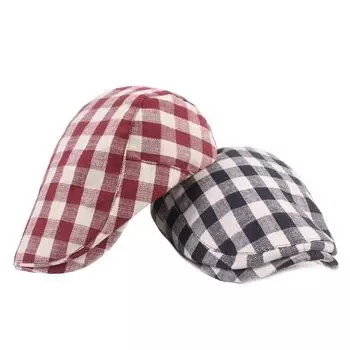 Берет Кепка мужская и женская Кепка с утиным язычком Кепка в стиле ретро для отдыха Кепка для среднего возраста Кепка Кепка M56-58cm красный