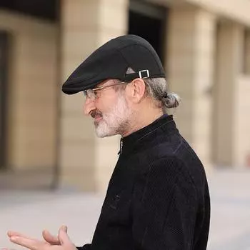 Beret Men and Women Tweed Duck Tongue Hat Wholesale Literary Retro Baseball Cap Sun Hat Leisure Forward Hat M56-58cm