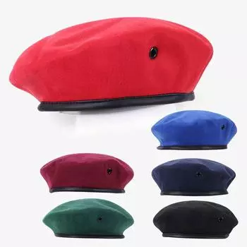 Берет мужской и женский уличный однотонный модный повседневный головной убор M56-58cm