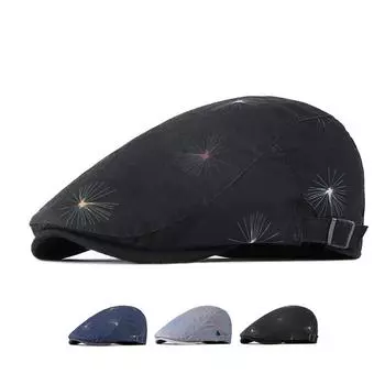 Берет с вышивкой для мужчин и женщин, британские ретро-кепки газетчика, весенне-летние шапки художников «Гэтсби», шляпа водителя «Плющ», Gorro Hombre 56-60cm серый