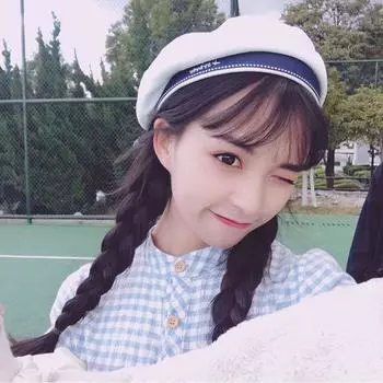 Берет в морском стиле для женщин, весенняя белая тонкая матросская шляпа, универсальная, для весны и лета, JK college bow M56-58cm белый