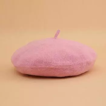 Берет Женская мода ретро повседневный шерстяной берет шляпа художника шерстяная универсальная вязаная круглая шапка Bud теплая шапка One Size