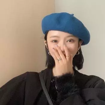 Берет женский британский винтажный японский шерстяной шляпа художника женская шляпа Bud универсальная тенденция