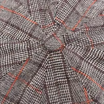 Берет женский клетчатый шляпа художника Tide Cap Art Fan универсальная японская клетчатая восьмиугольная шляпа 58 left and right