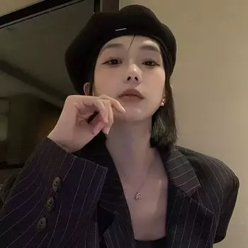 Берет женский весна и осень корейский интернет знаменитость японский черный восьмиугольная шляпа большая окружность головы круглое лицо ретро шляпа художника модный бренд adjustable