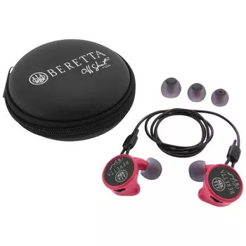 Beretta Mini Earphone Comfort Plus 32 Db Fuchsia Headset, Fit, Earplugs,