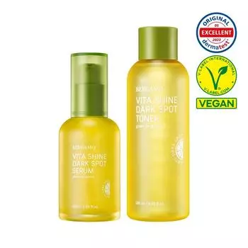 Bergamo Green Tangerine Vita Shine Blemish Serum 50ml + Toner 180ml 2-piece set