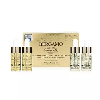[BERGAMO] Набор ампульных ампул с золотым коллагеном класса люкс 13 мл * 4 шт.