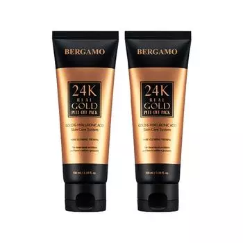 Bergamo Real Gold Collagen Peel Off Pack 100 мл, 1 упаковка, 2 шт.