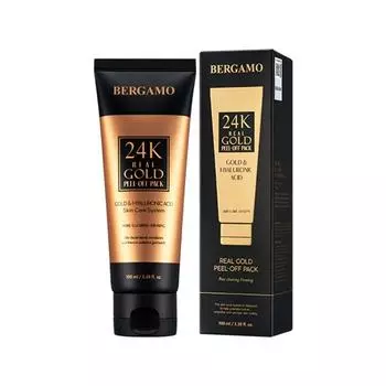 Bergamo Real Gold Collagen Peel Off Pack 100 мл, 1 упаковка, 1 шт.
