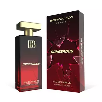 Bergamot Beaute Dangerous Eau De Parfum | Лучшие мужские духи с пряным и древесным стойким ароматом премиум-класса для мужчин, EDP 100 мл 100 ml